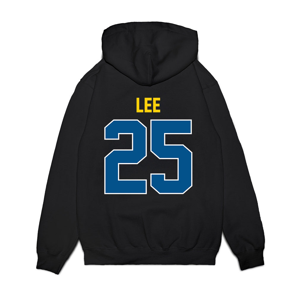 Delaware - NCAA Football : Azir lee - Vintage Helmet Premium Hooded Sweatshirt-1