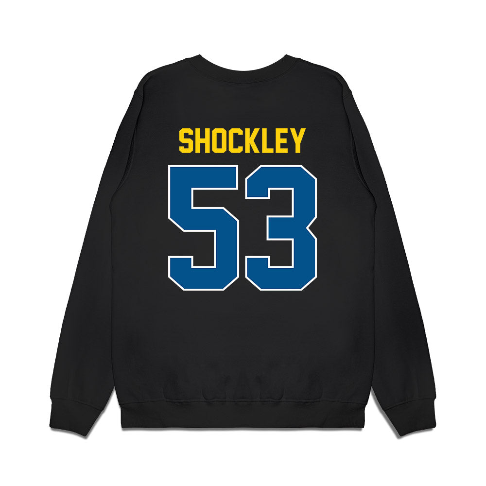 Delaware - NCAA Football : Carson Shockley - Vintage Helmet Premium Crewneck Sweatshirt-1