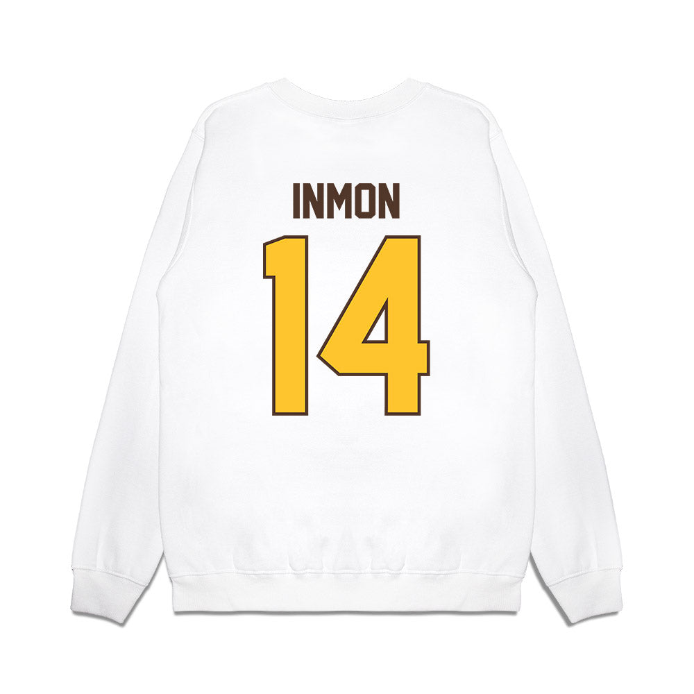 Wyoming - NCAA Football : Bj Inmon - Vintage Helmet Premium Crewneck Sweatshirt-1