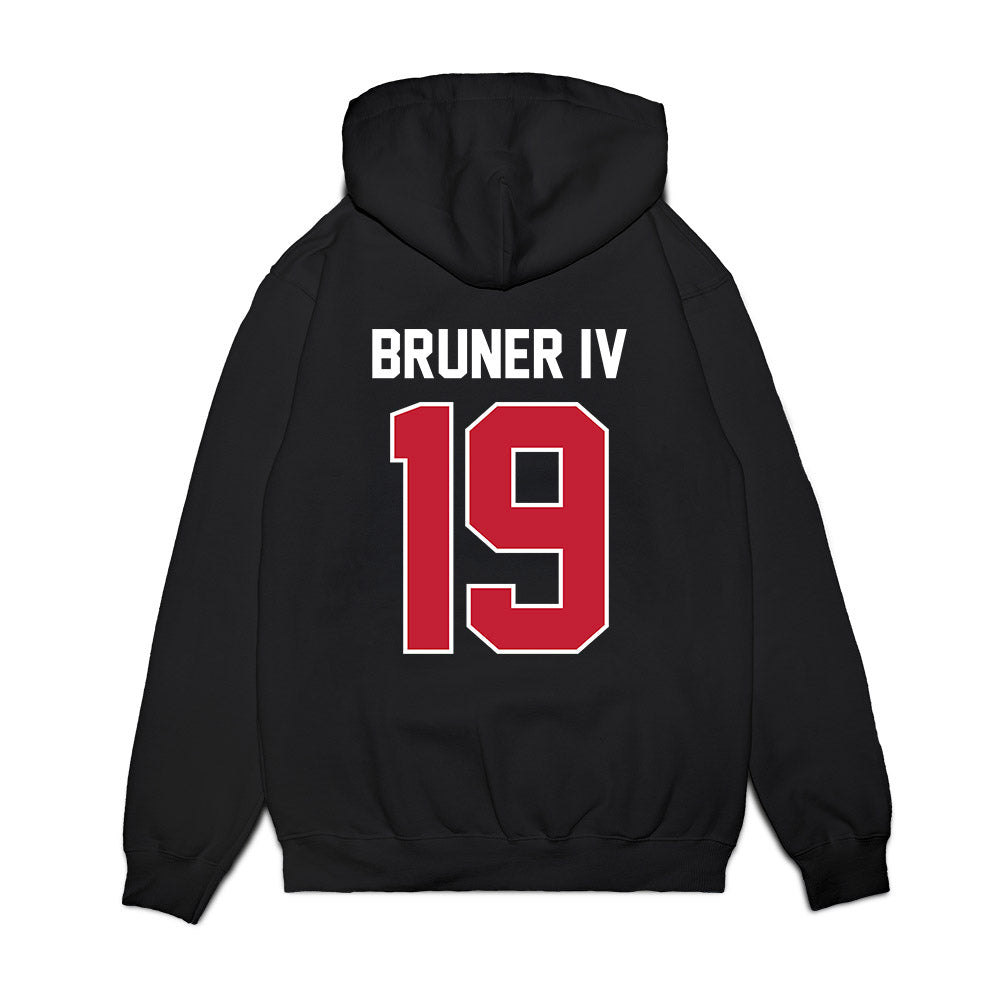Richmond - NCAA Football : Lee Bruner IV - Vintage Helmet Premium Hooded Sweatshirt-1