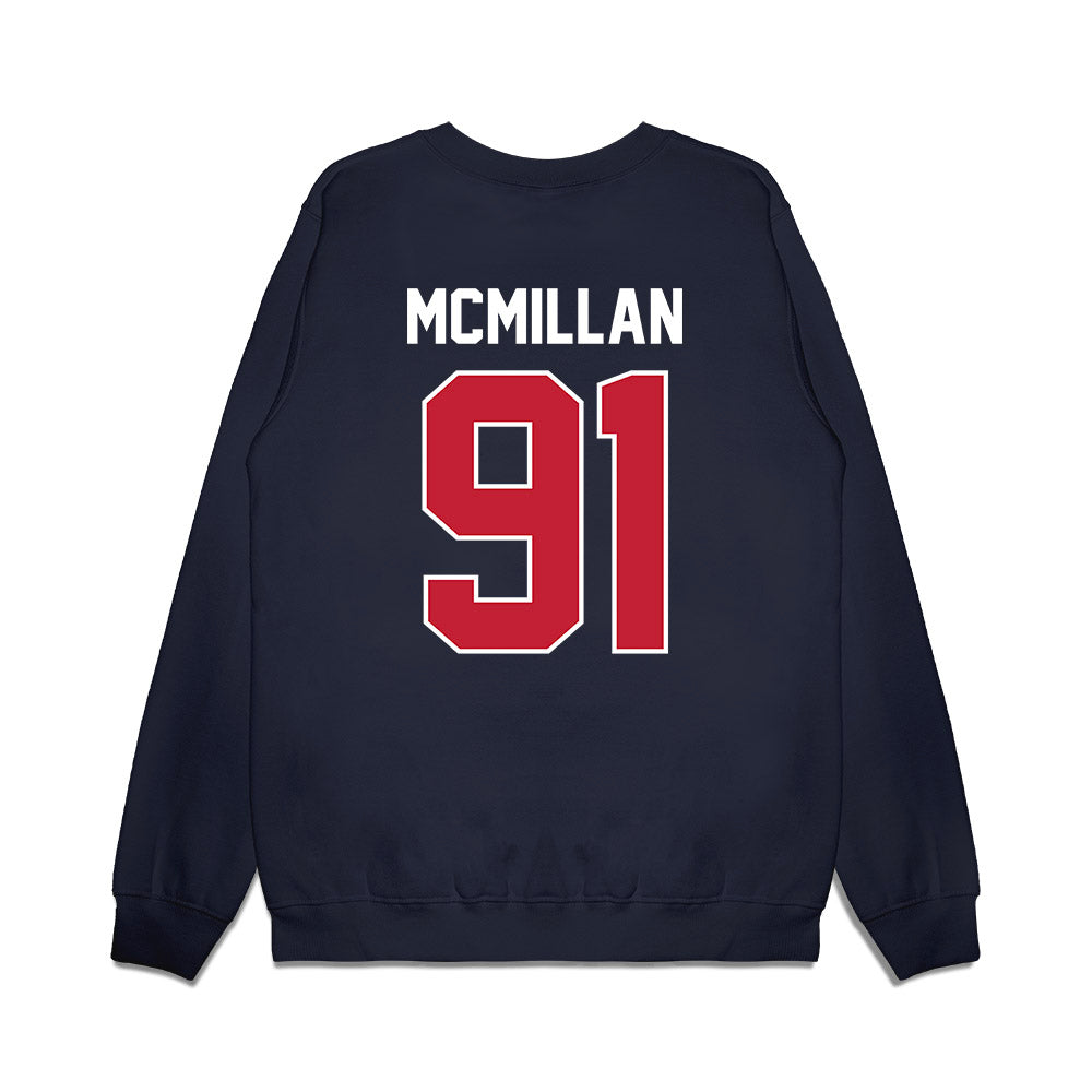 Richmond - NCAA Football : Elijah McMillan - Vintage Helmet Premium Crewneck Sweatshirt-1