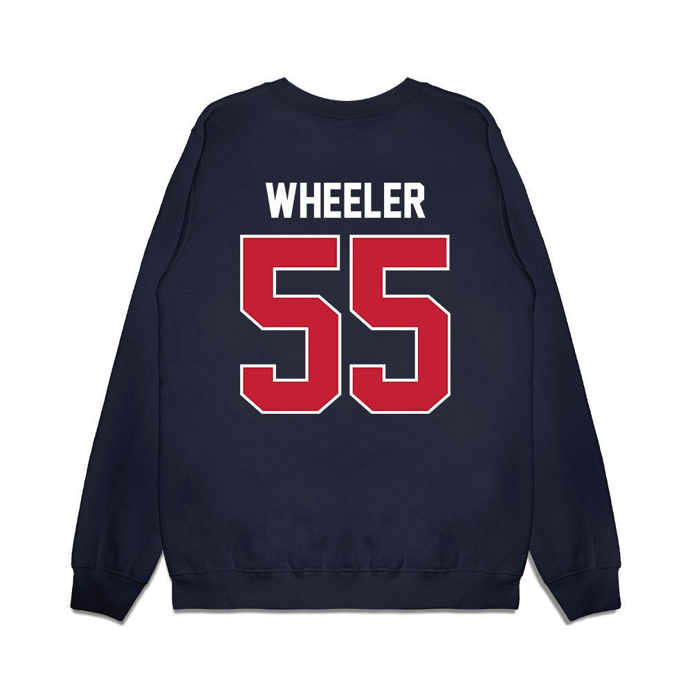 Richmond - NCAA Football : Tanner Wheeler - Vintage Helmet Premium Crewneck Sweatshirt-1