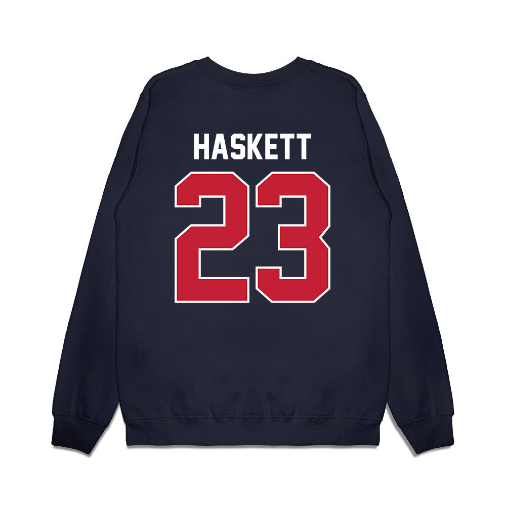 Richmond - NCAA Football : Amir Haskett - Vintage Helmet Premium Crewneck Sweatshirt-1