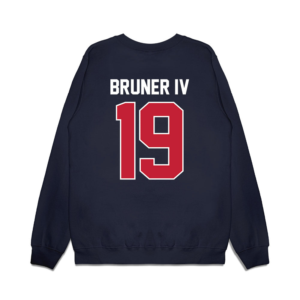 Richmond - NCAA Football : Lee Bruner IV - Vintage Helmet Premium Crewneck Sweatshirt-1