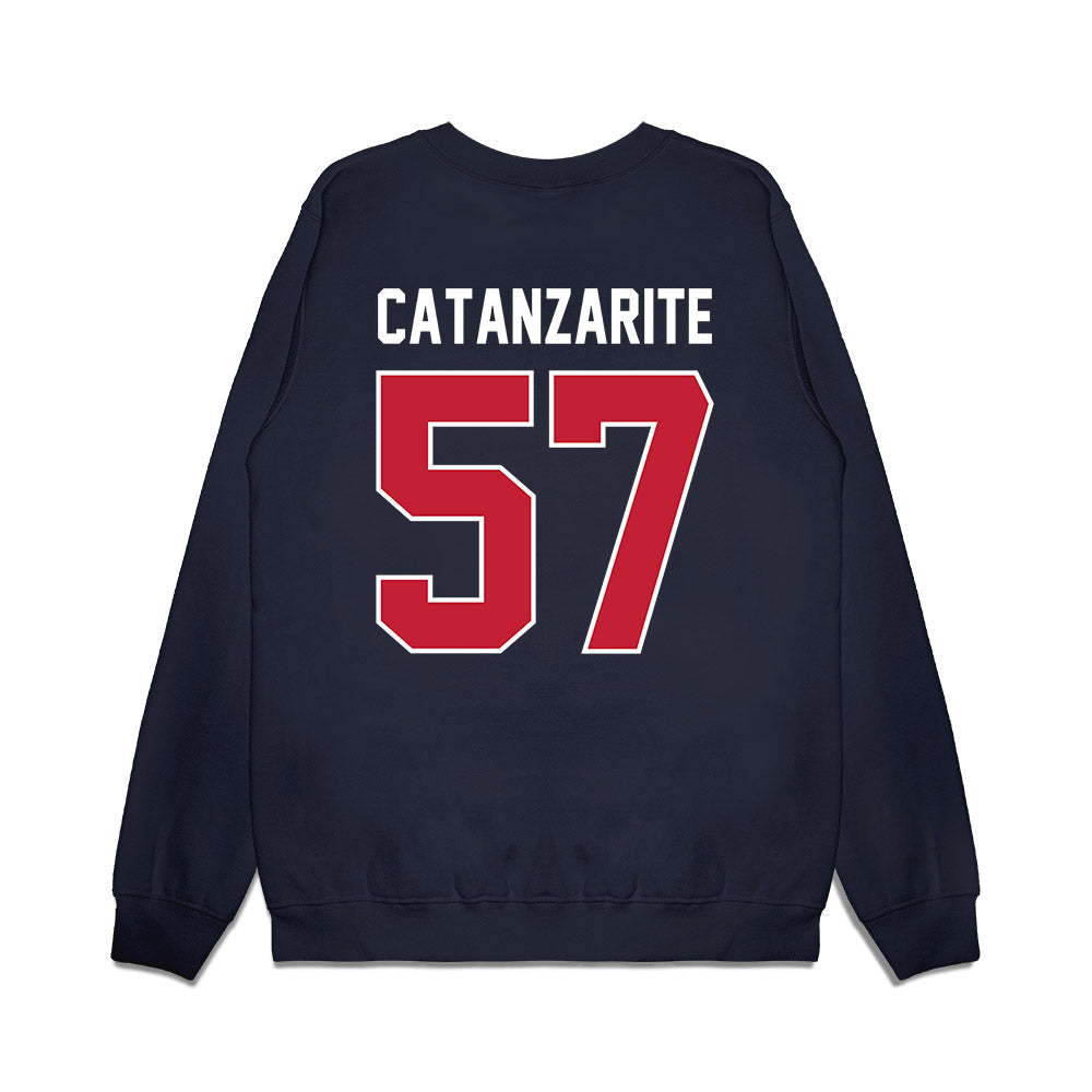 Richmond - NCAA Football : Brian Catanzarite - Vintage Helmet Premium Crewneck Sweatshirt-1