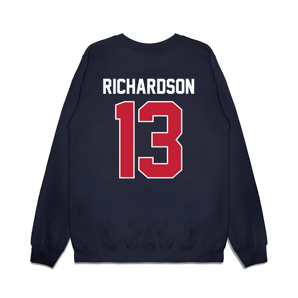 Richmond - NCAA Football : Kyree Richardson - Vintage Helmet Premium Crewneck Sweatshirt-1