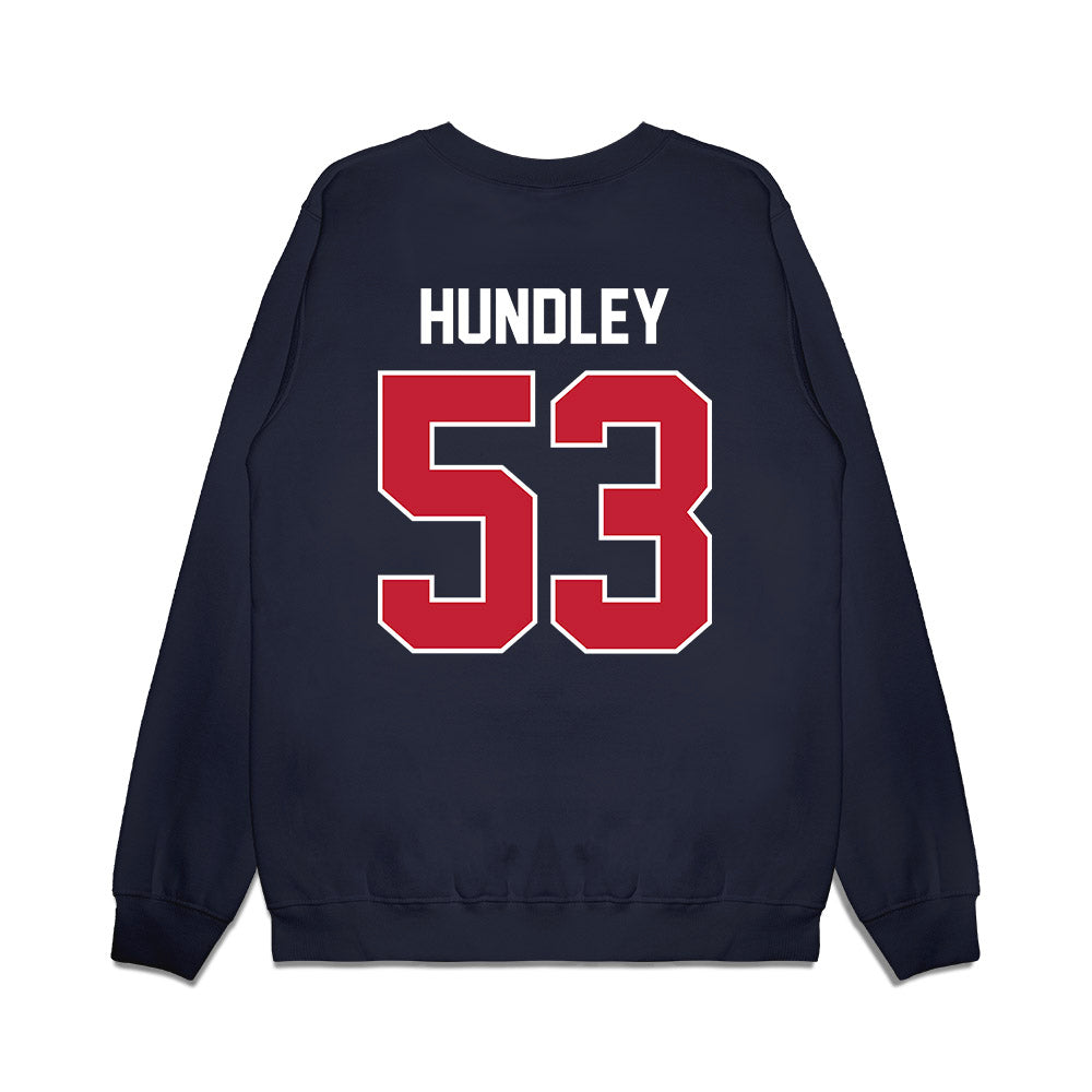 Richmond - NCAA Football : Kelsey Hundley - Vintage Helmet Premium Crewneck Sweatshirt-1