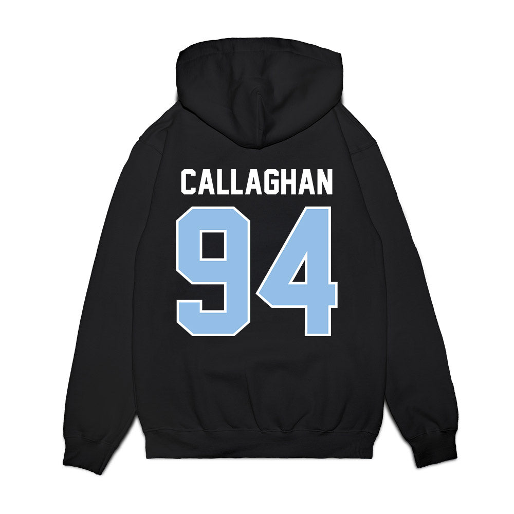 Old Dominion - NCAA Football : Riley Callaghan - Vintage Helmet Premium Hooded Sweatshirt-1