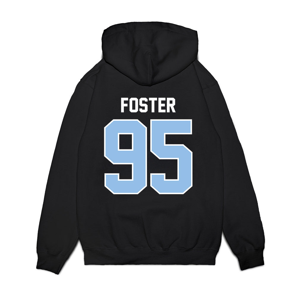 Old Dominion - NCAA Football : Ahmaad Foster - Vintage Helmet Premium Hooded Sweatshirt-1
