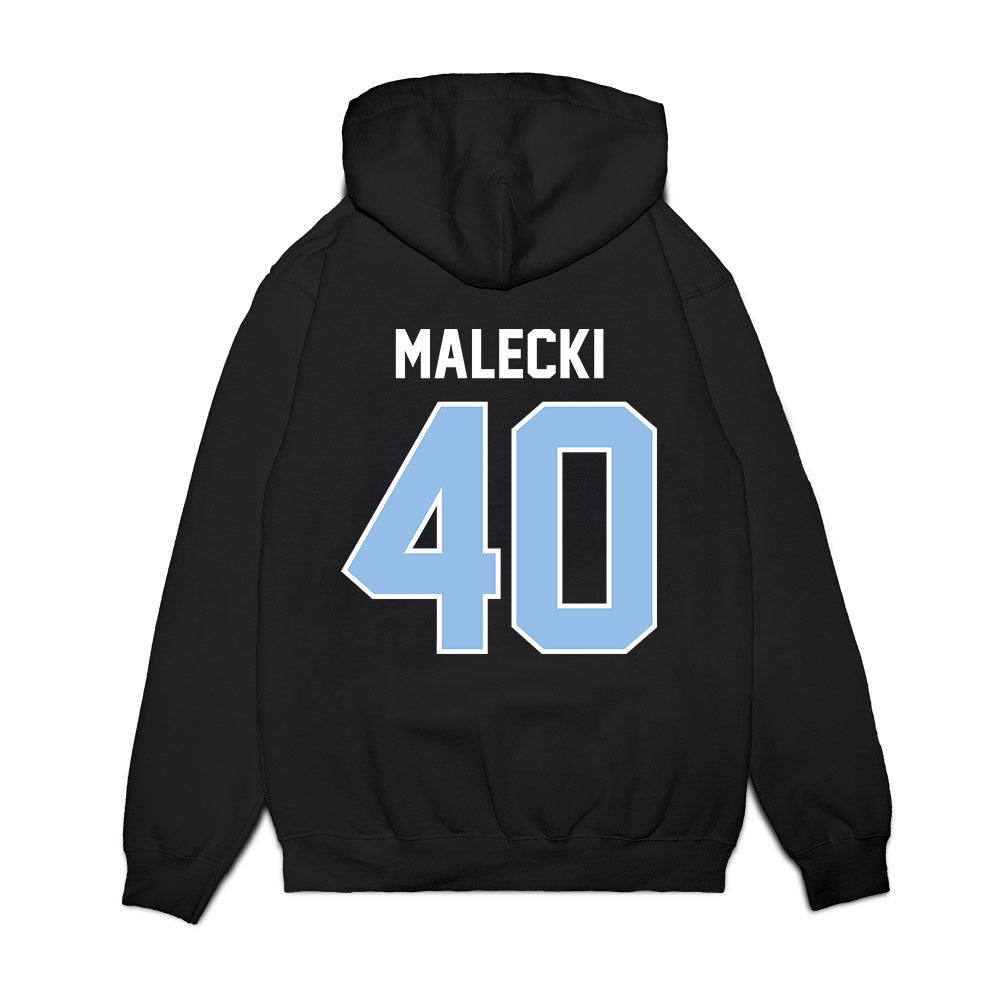 Old Dominion - NCAA Football : Hunter Malecki - Vintage Helmet Premium Hooded Sweatshirt-1
