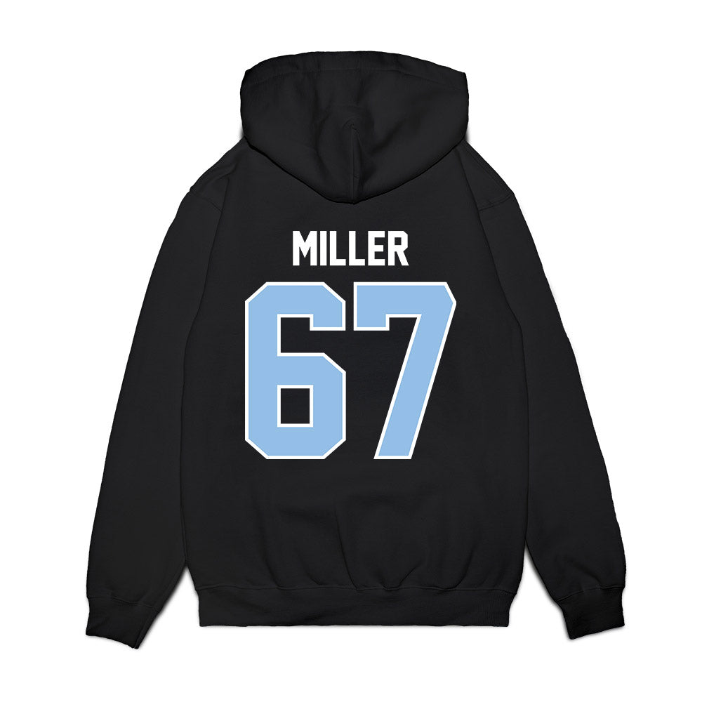 Old Dominion - NCAA Football : Kainan Miller - Vintage Helmet Premium Hooded Sweatshirt-1
