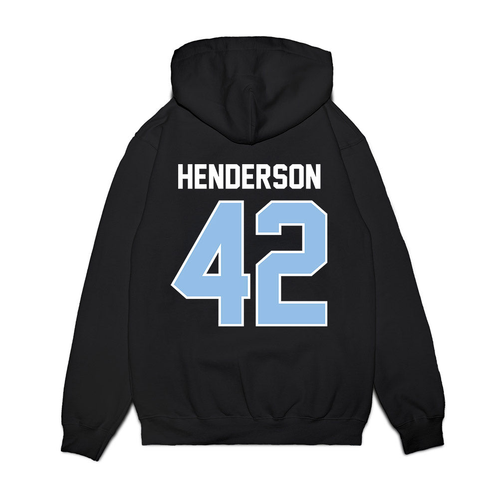 Old Dominion - NCAA Football : Jason Henderson - Vintage Helmet Premium Hooded Sweatshirt-1