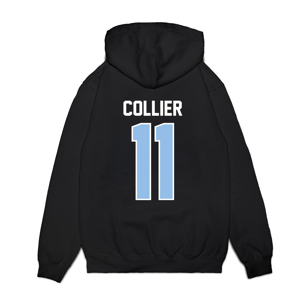 Old Dominion - NCAA Football : Kollin Collier - Vintage Helmet Premium Hooded Sweatshirt-1