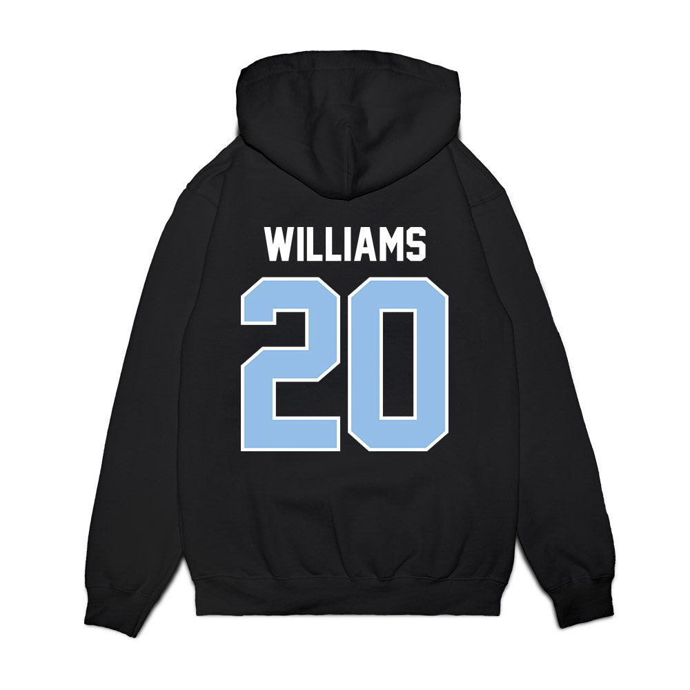 Old Dominion - NCAA Football : Langston Williams - Vintage Helmet Premium Hooded Sweatshirt-1