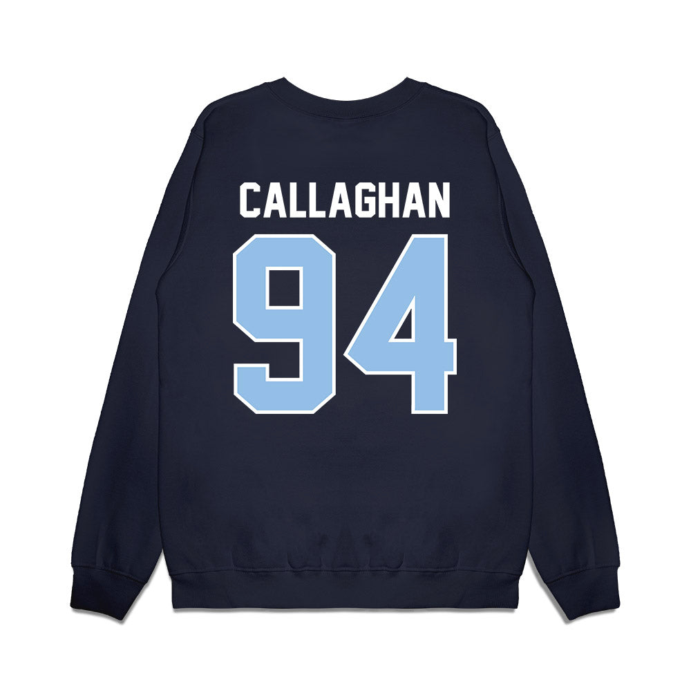 Old Dominion - NCAA Football : Riley Callaghan - Vintage Helmet Premium Crewneck Sweatshirt-1