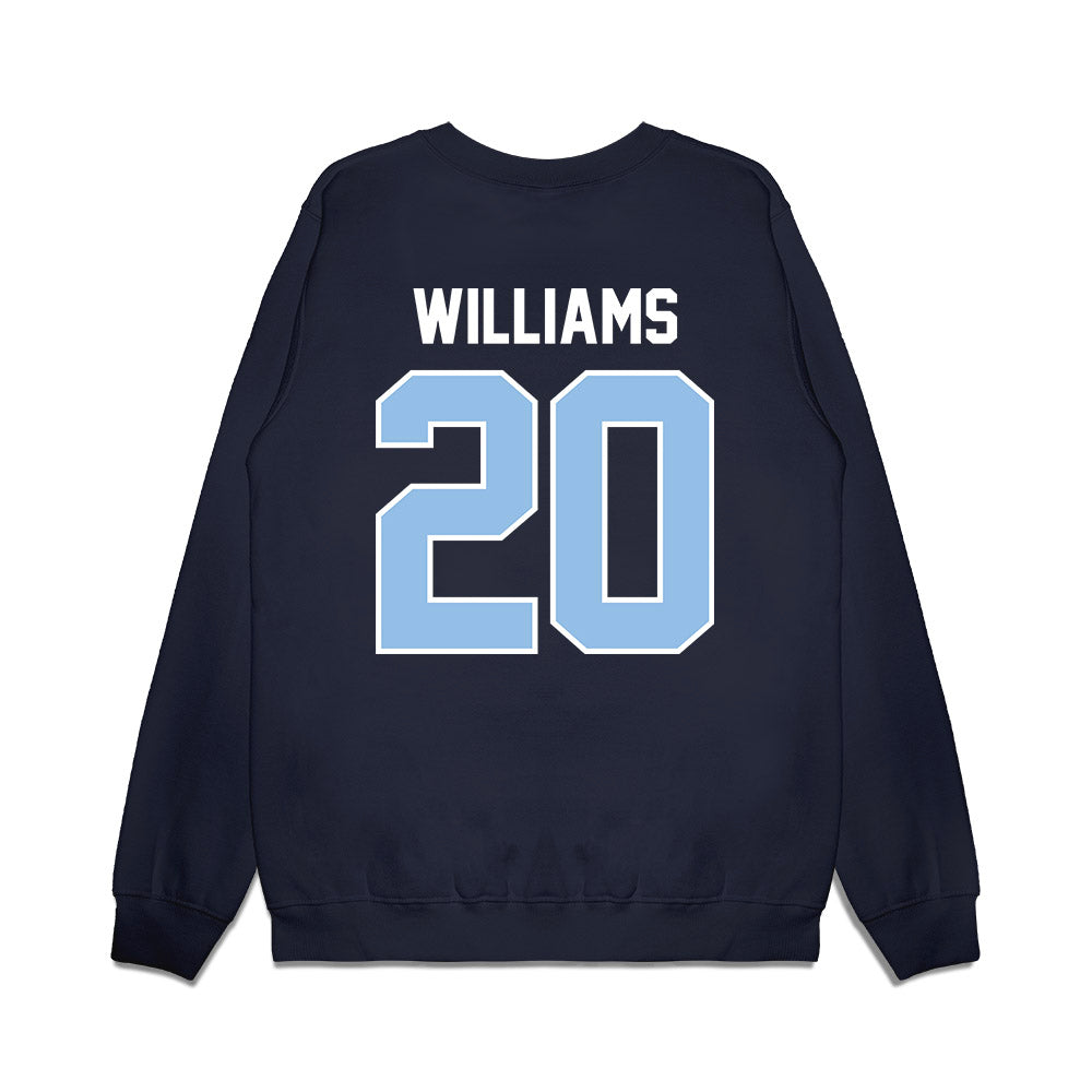 Old Dominion - NCAA Football : Langston Williams - Vintage Helmet Premium Crewneck Sweatshirt-1