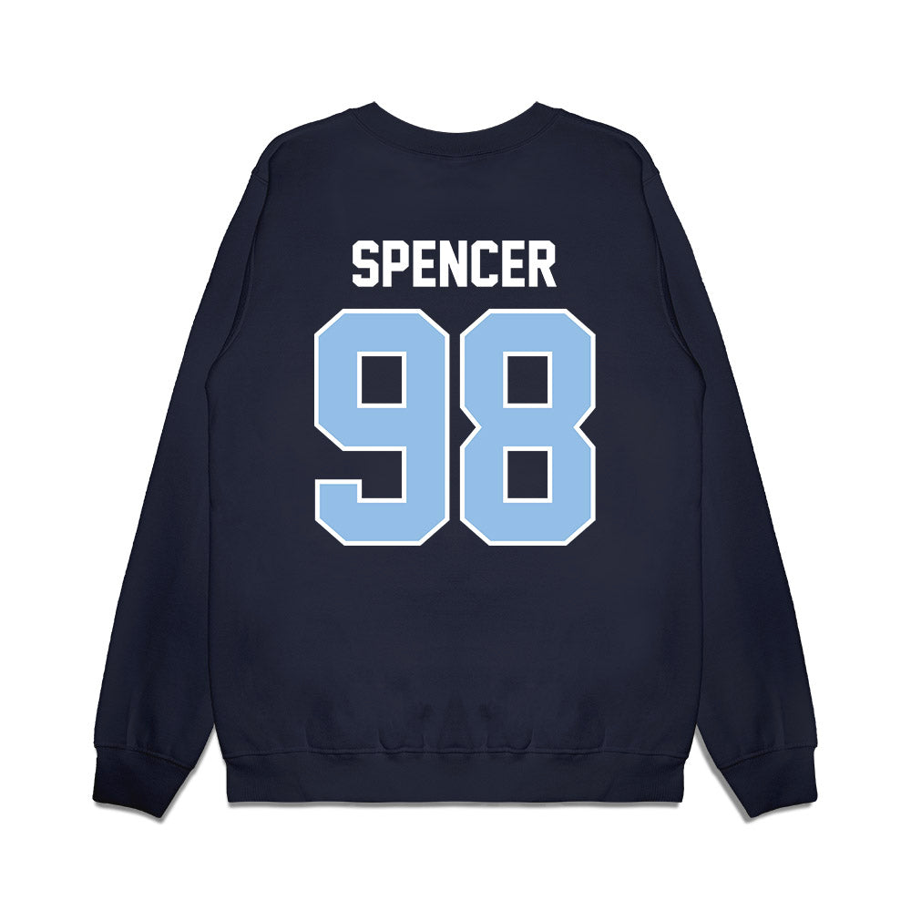 Old Dominion - NCAA Football : Chris Spencer - Vintage Helmet Premium Crewneck Sweatshirt-1