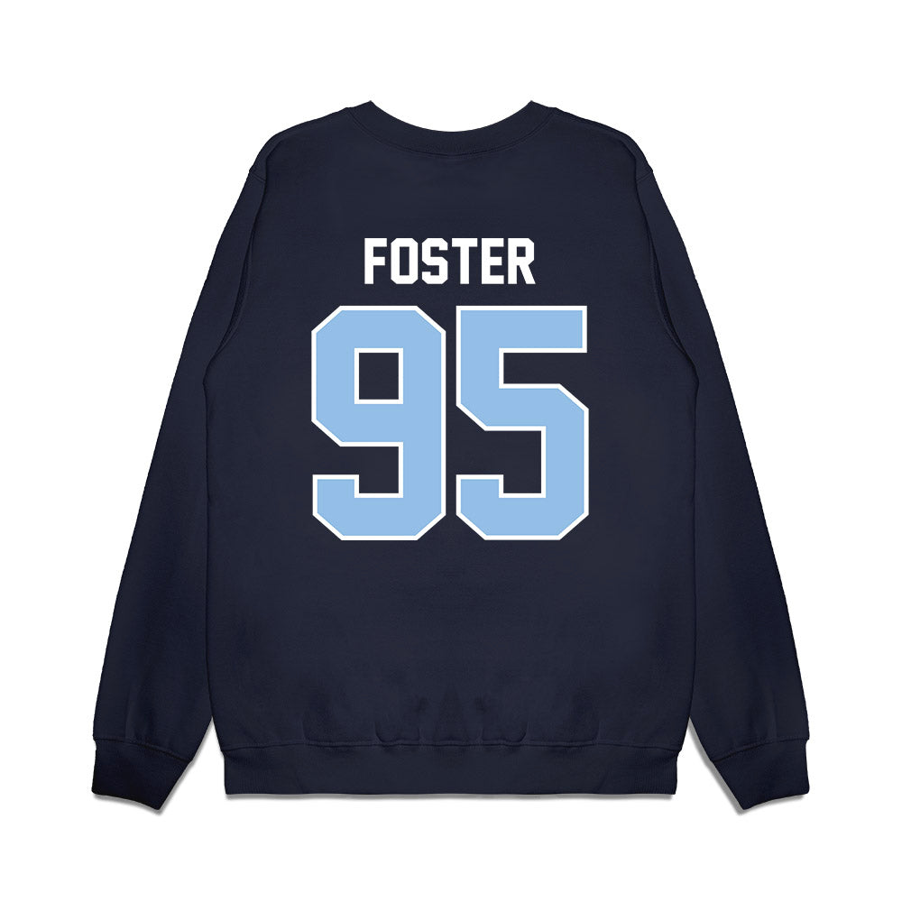 Old Dominion - NCAA Football : Ahmaad Foster - Vintage Helmet Premium Crewneck Sweatshirt-1