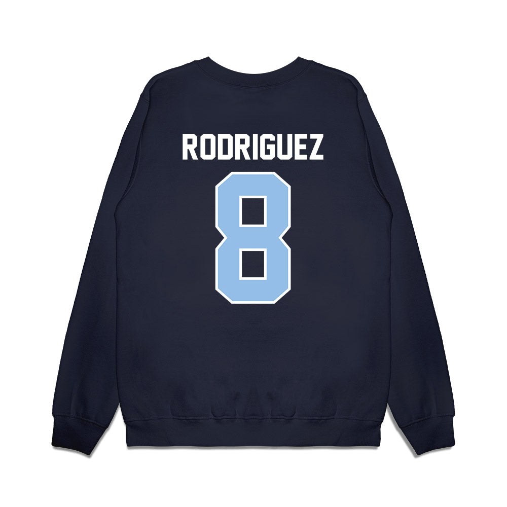 Old Dominion - NCAA Football : Josh Rodriguez - Vintage Helmet Premium Crewneck Sweatshirt-1