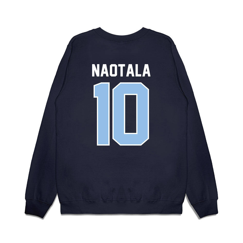 Old Dominion - NCAA Football : Koa Naotala - Vintage Helmet Premium Crewneck Sweatshirt-1