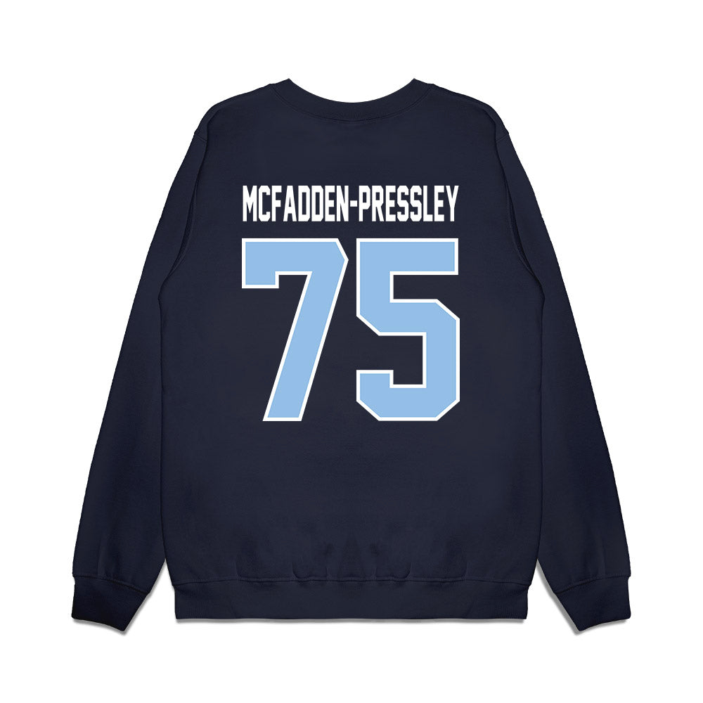 Old Dominion - NCAA Football : Lorenzo McFadden-Pressley - Vintage Helmet Premium Crewneck Sweatshirt-1