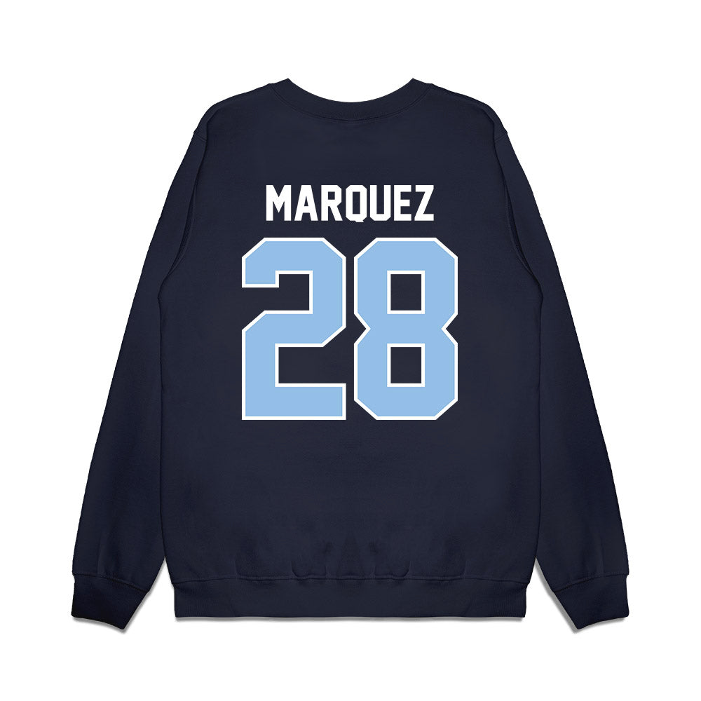 Old Dominion - NCAA Football : Troy Marquez - Vintage Helmet Premium Crewneck Sweatshirt-1