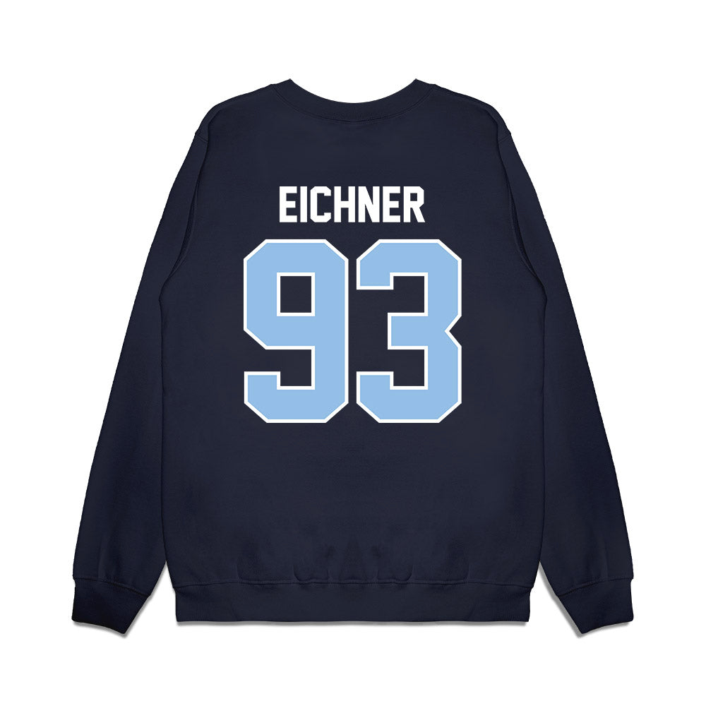 Old Dominion - NCAA Football : Nathanial Eichner - Vintage Helmet Premium Crewneck Sweatshirt-1