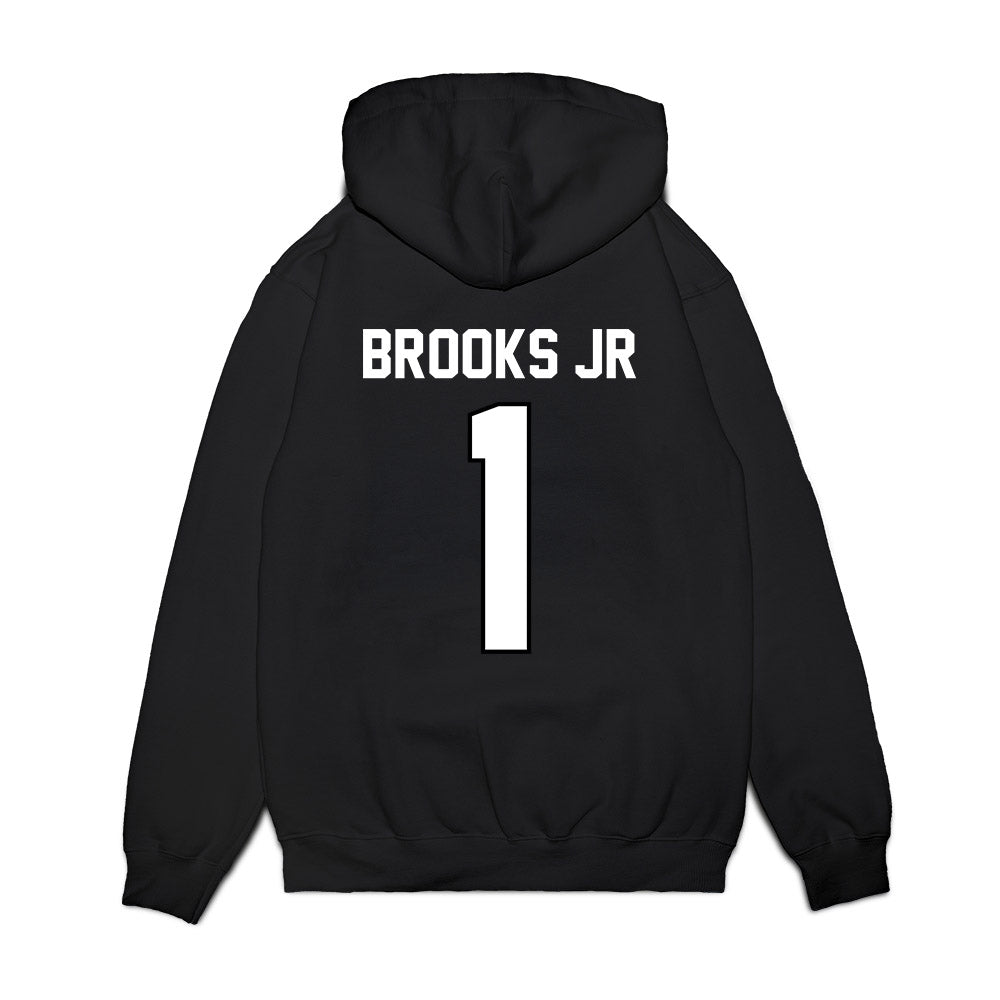 Wisconsin - NCAA Football : Chris Brooks Jr - Vintage Helmet Premium Hooded Sweatshirt-1