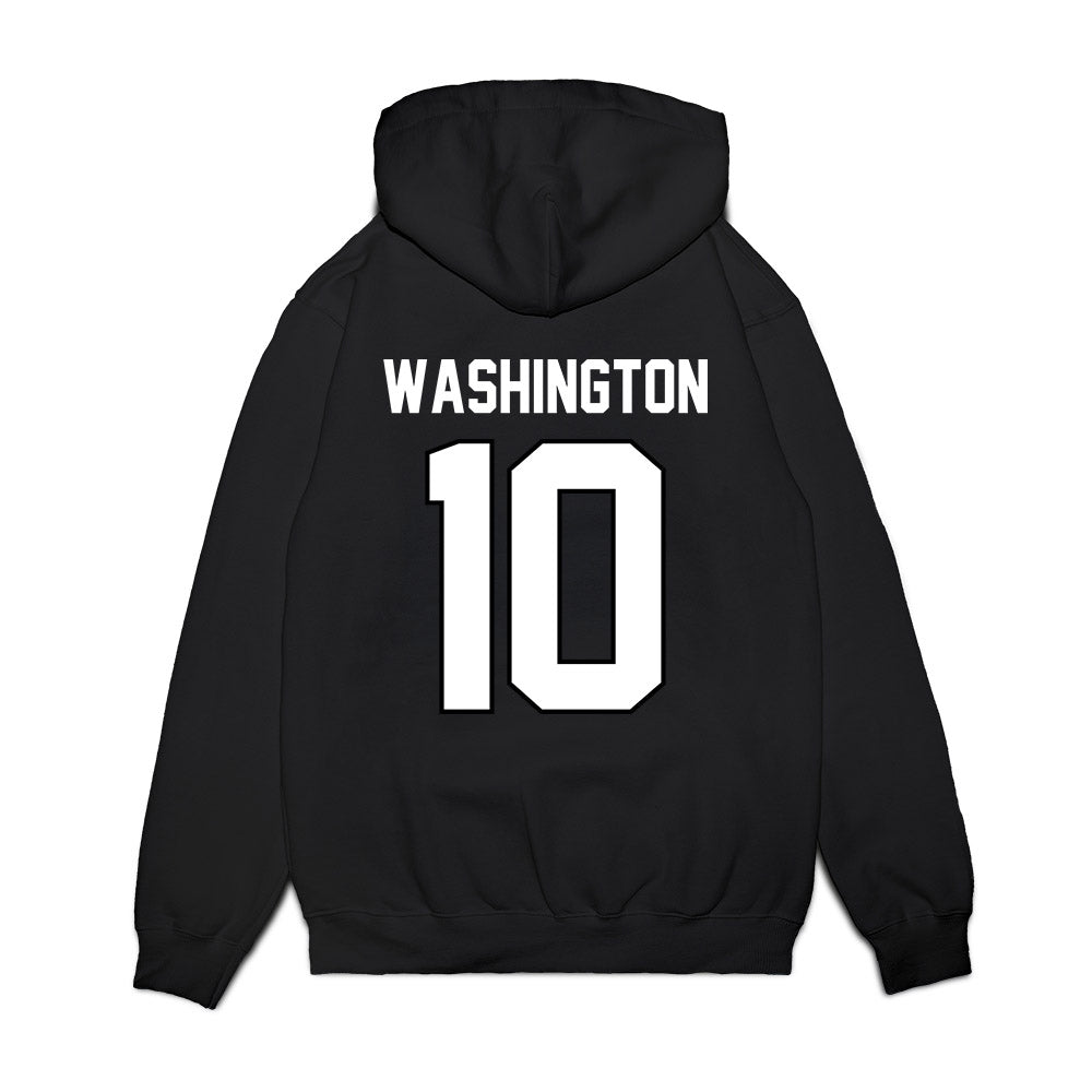 Wisconsin - NCAA Football : Jahmare Washington - Vintage Helmet Premium Hooded Sweatshirt-1