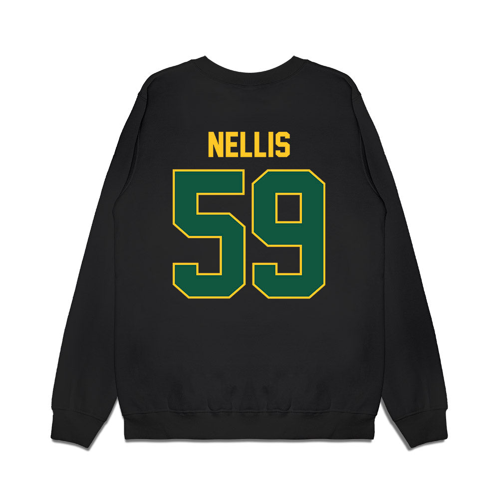 NDSU - NCAA Football : James Nellis - Vintage Helmet Premium Crewneck Sweatshirt-1