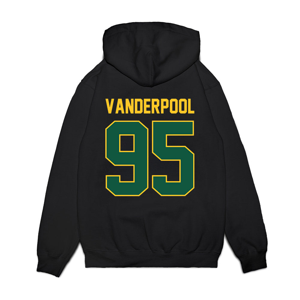 NDSU - NCAA Football : Zach Vanderpool - Vintage Helmet Premium Hooded Sweatshirt-1