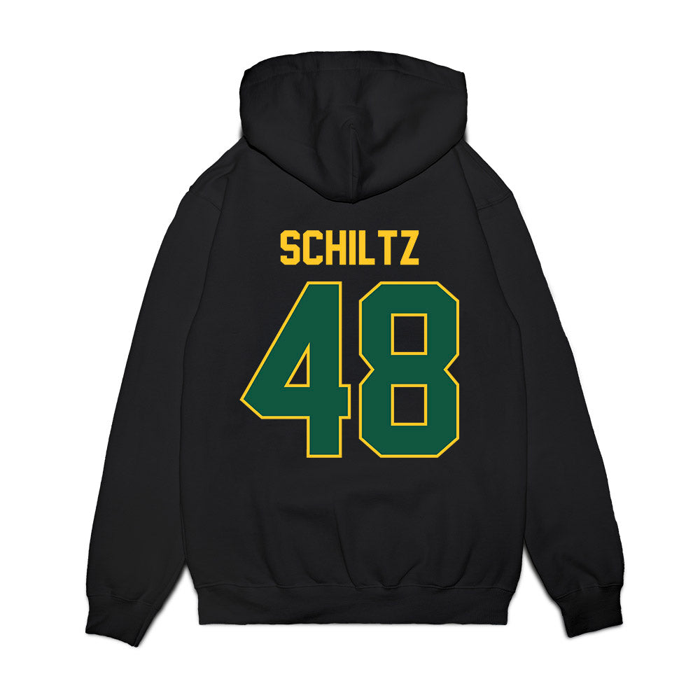 NDSU - NCAA Football : Blake Schiltz - Vintage Helmet Premium Hooded Sweatshirt-1