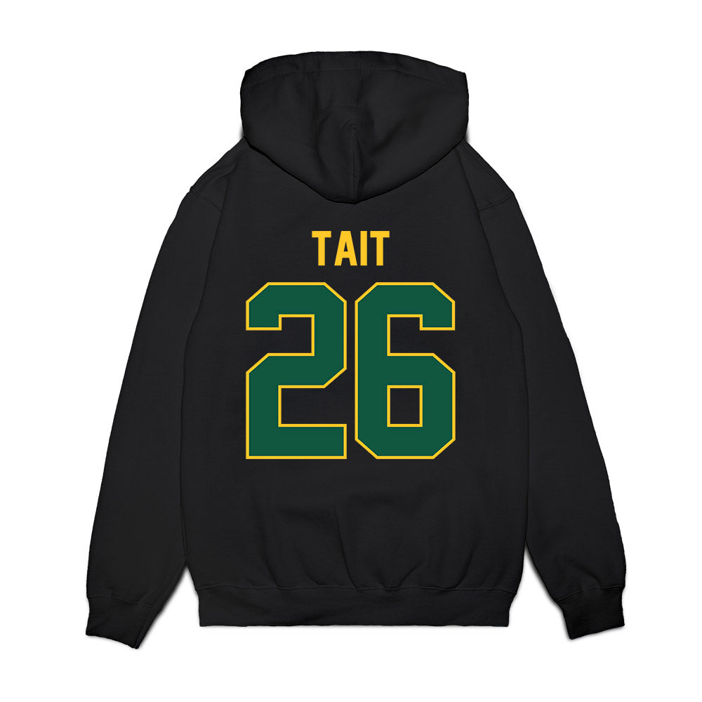 NDSU - NCAA Football : Evrett Tait - Vintage Helmet Premium Hooded Sweatshirt-1