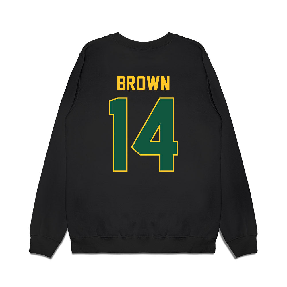NDSU - NCAA Football : Preston Brown - Vintage Helmet Premium Crewneck Sweatshirt-1