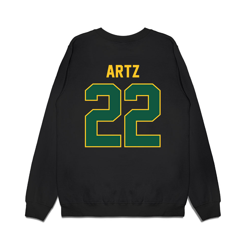 NDSU - NCAA Football : Hudson Artz - Vintage Helmet Premium Crewneck Sweatshirt-1