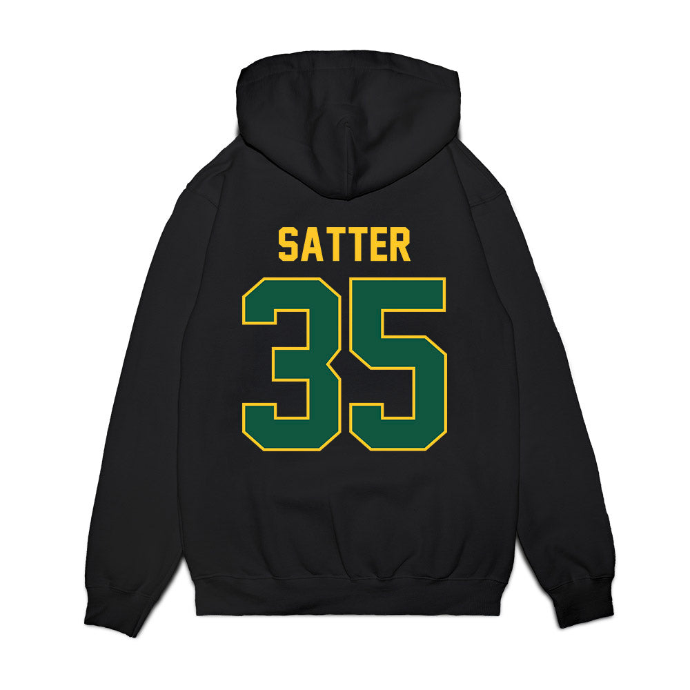NDSU - NCAA Football : Ryland Satter - Vintage Helmet Premium Hooded Sweatshirt-1