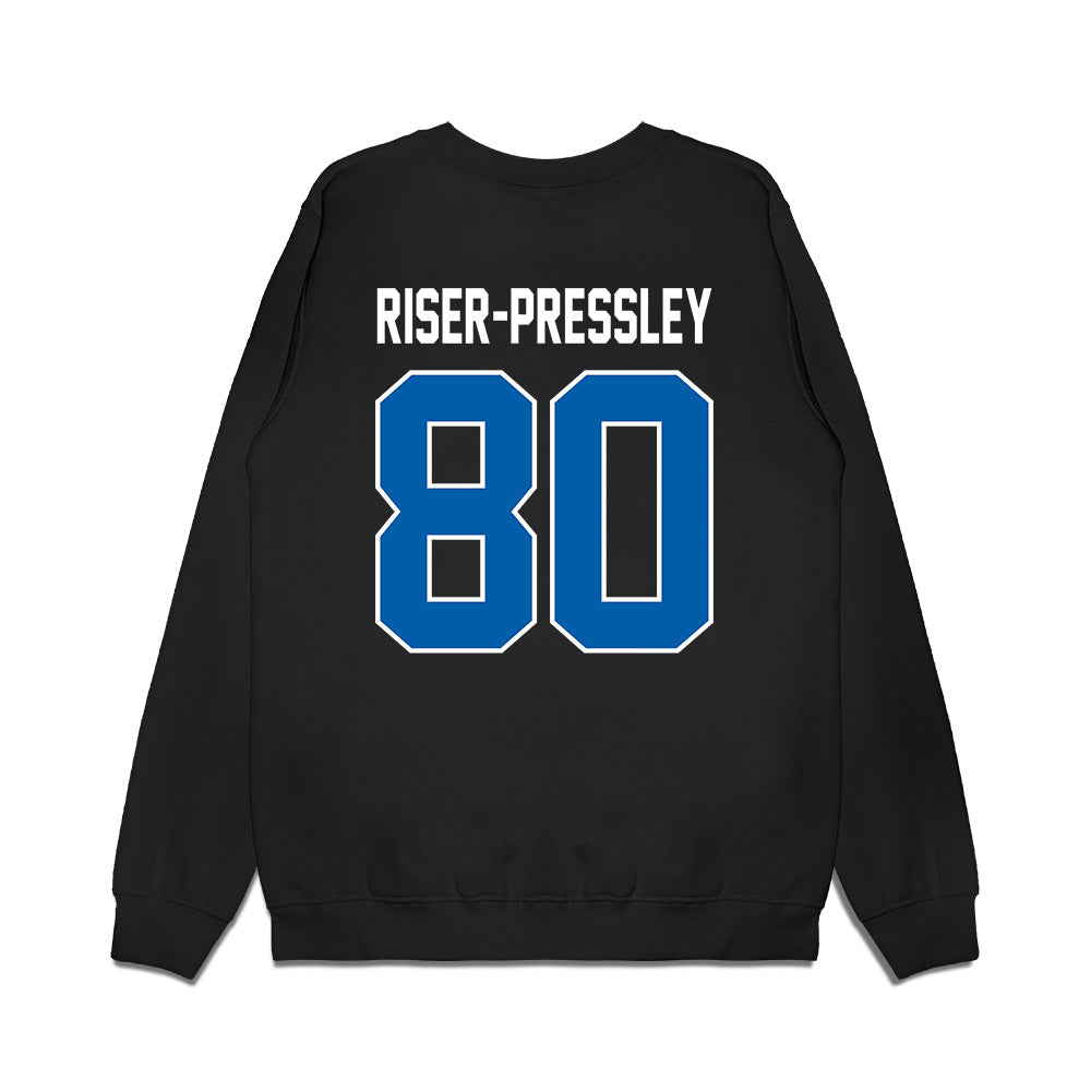 Buffalo - NCAA Football : Shamar Riser-Pressley - Vintage Helmet Premium Crewneck Sweatshirt-1
