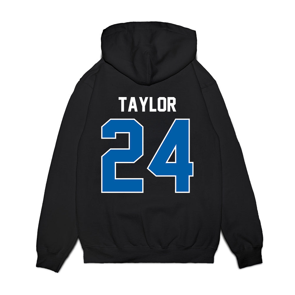 Buffalo - NCAA Football : Ramari Taylor - Vintage Helmet Premium Hooded Sweatshirt-1