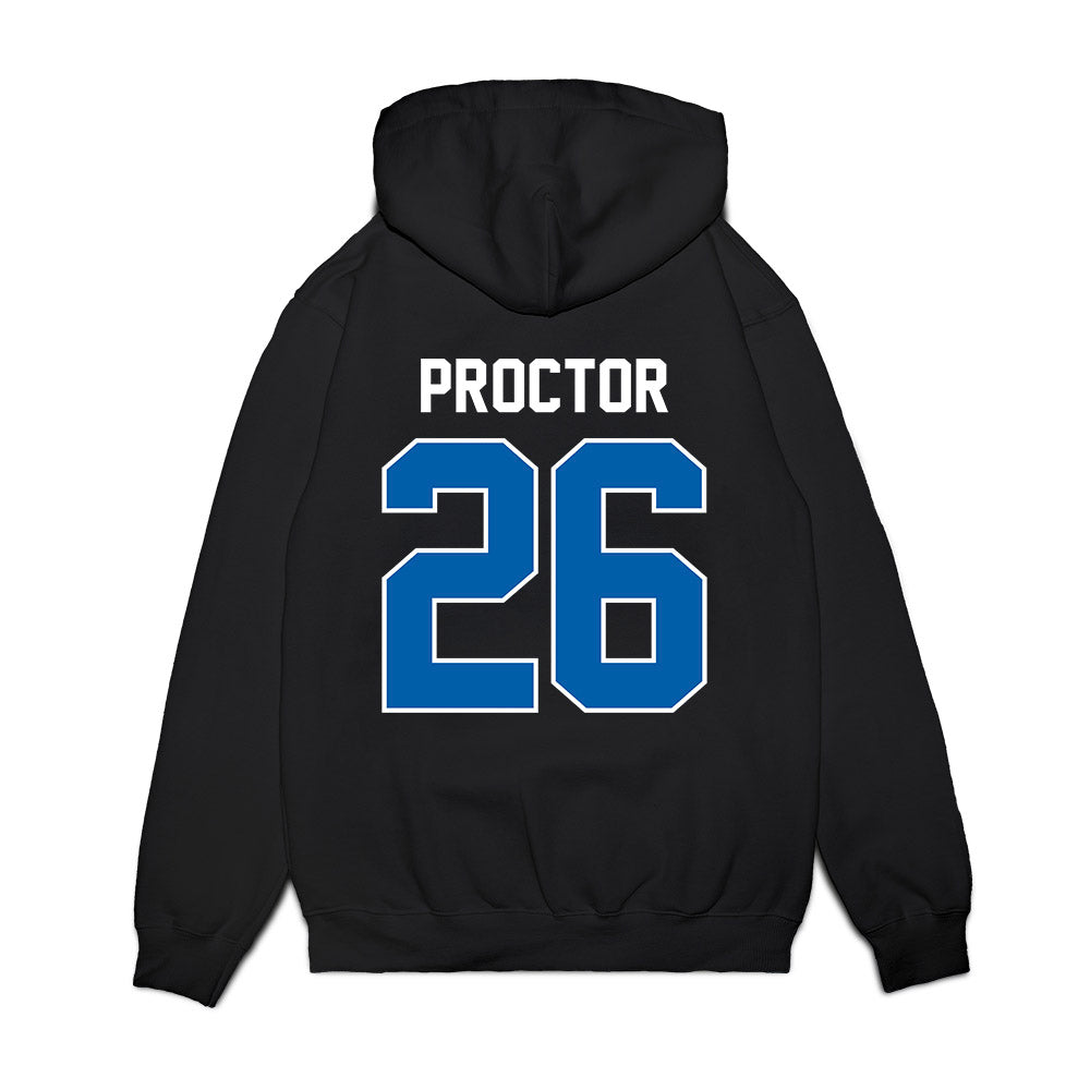 Buffalo - NCAA Football : Amir Proctor - Vintage Helmet Premium Hooded Sweatshirt-1