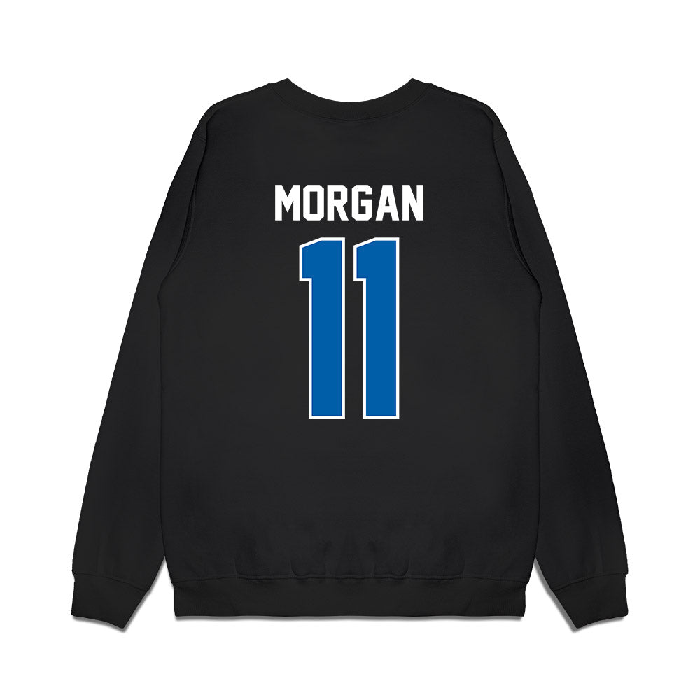 Buffalo - NCAA Football : Devin Morgan - Vintage Helmet Premium Crewneck Sweatshirt-1