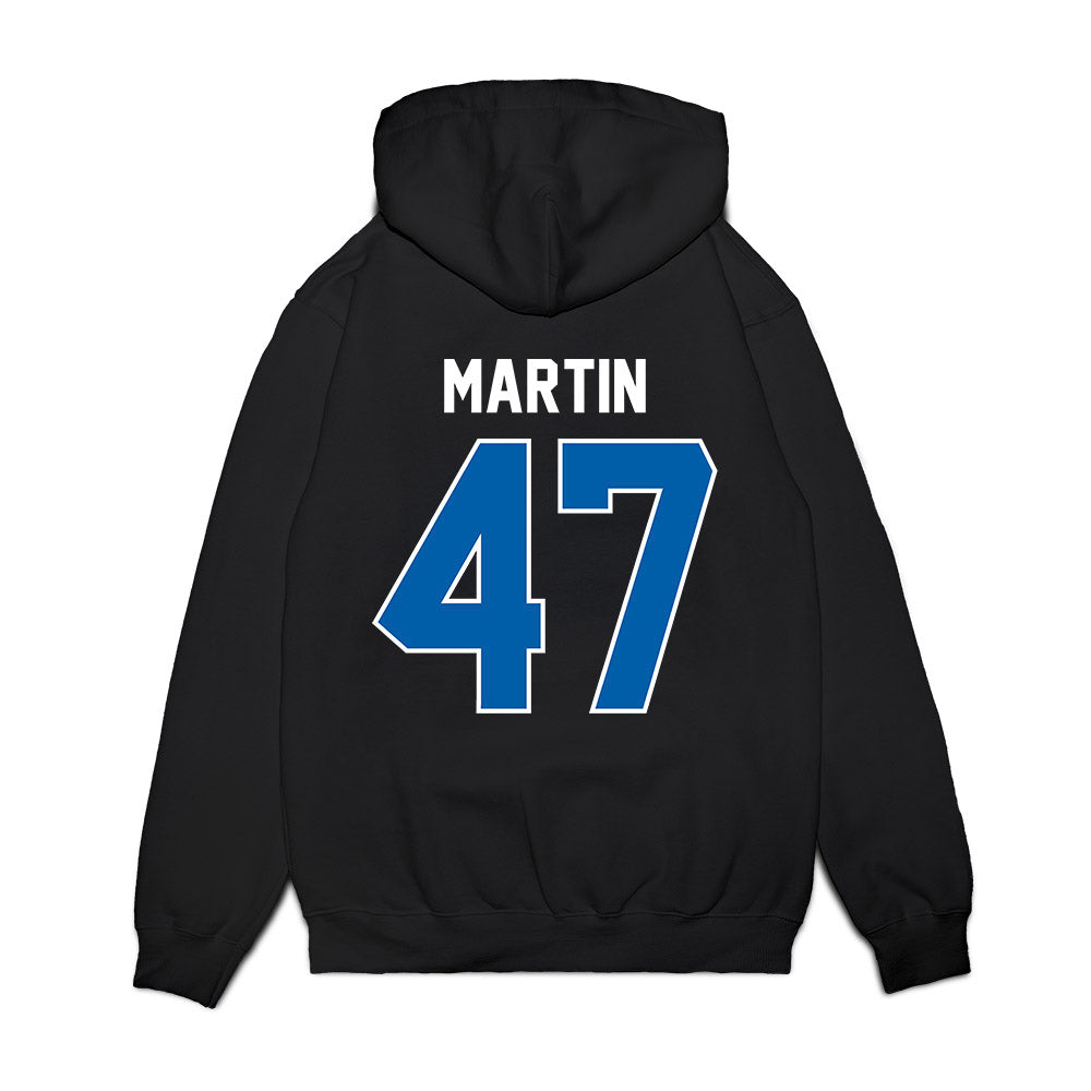 Buffalo - NCAA Football : Christopher Martin - Vintage Helmet Premium Hooded Sweatshirt-1