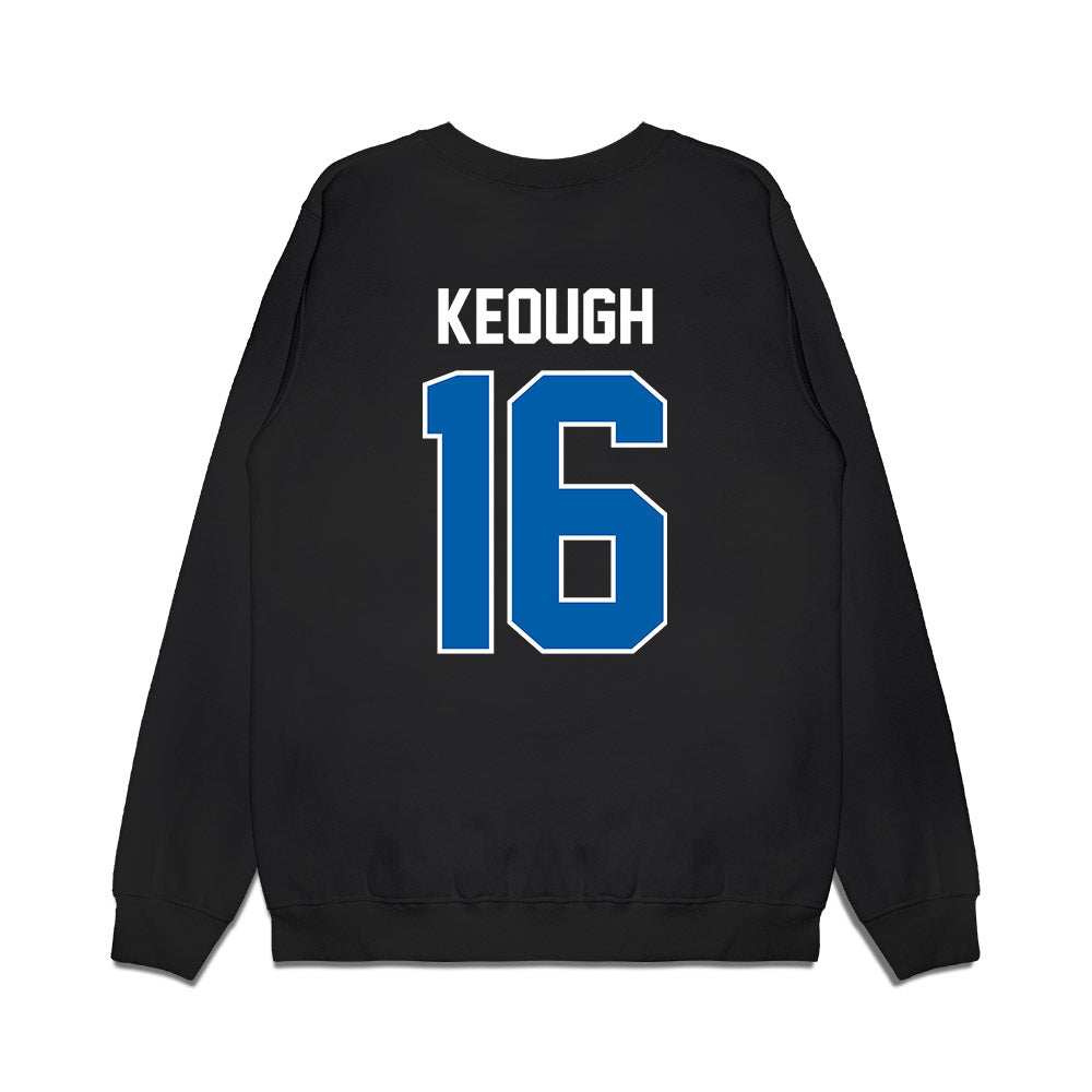 Buffalo - NCAA Football : John Keough - Vintage Helmet Premium Crewneck Sweatshirt-1