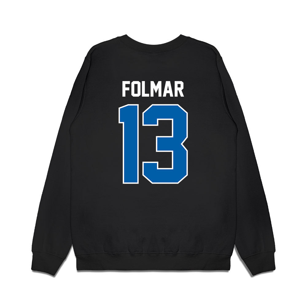 Buffalo - NCAA Football : Phillip Folmar - Vintage Helmet Premium Crewneck Sweatshirt-1