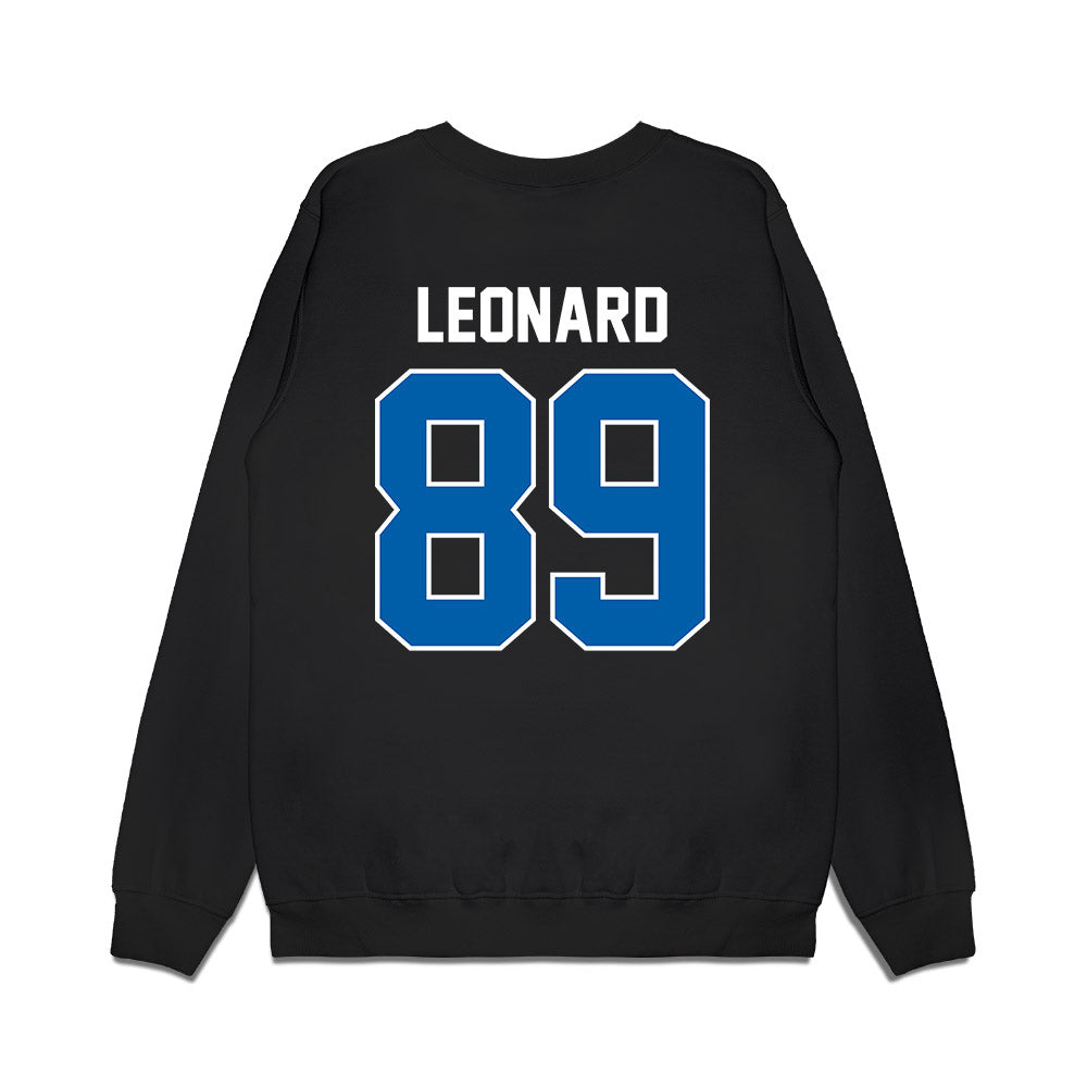 Buffalo - NCAA Football : Nick Leonard - Vintage Helmet Premium Crewneck Sweatshirt-1