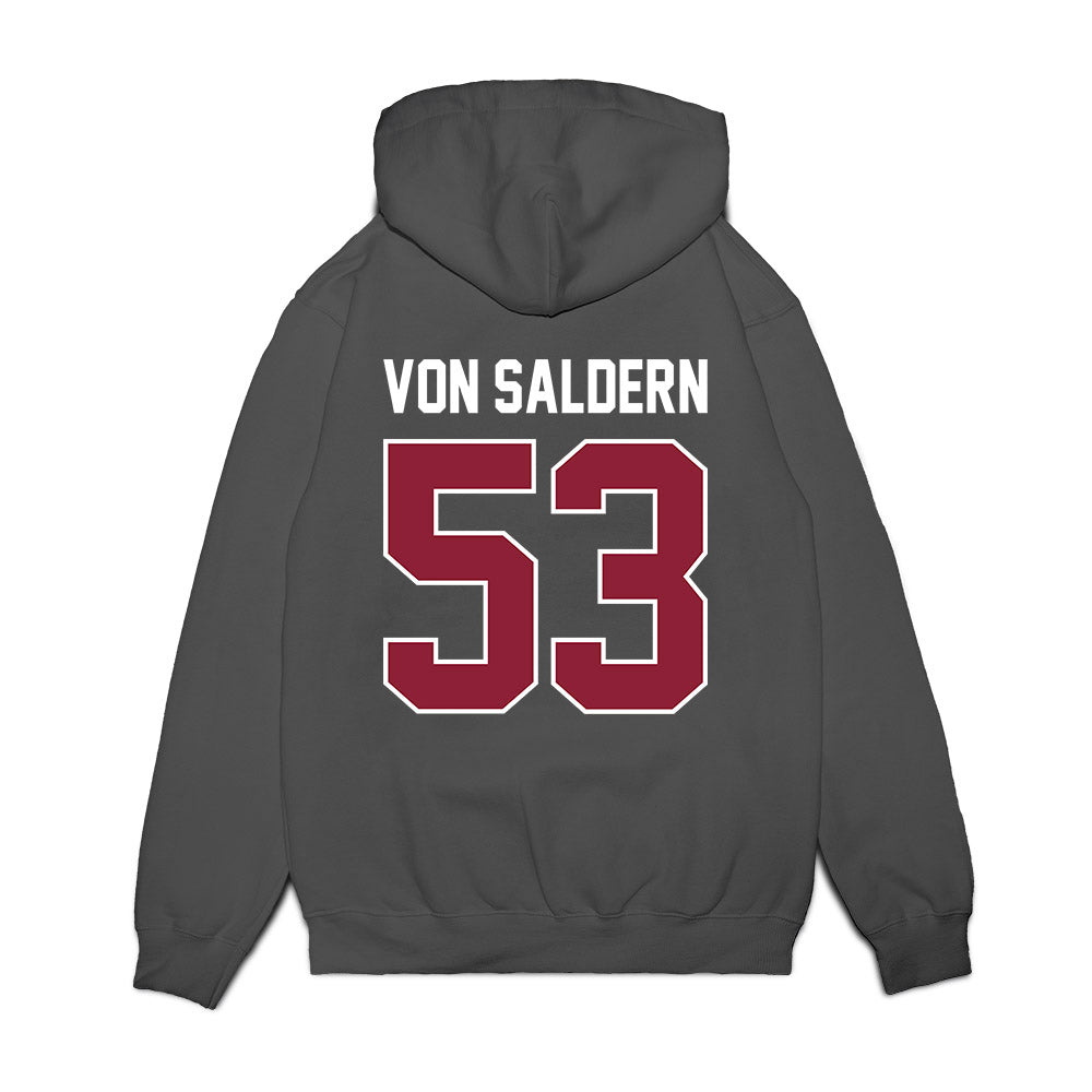 UMass - NCAA Football : Magnus Von Saldern - Vintage Football Premium Hooded Sweatshirt-1