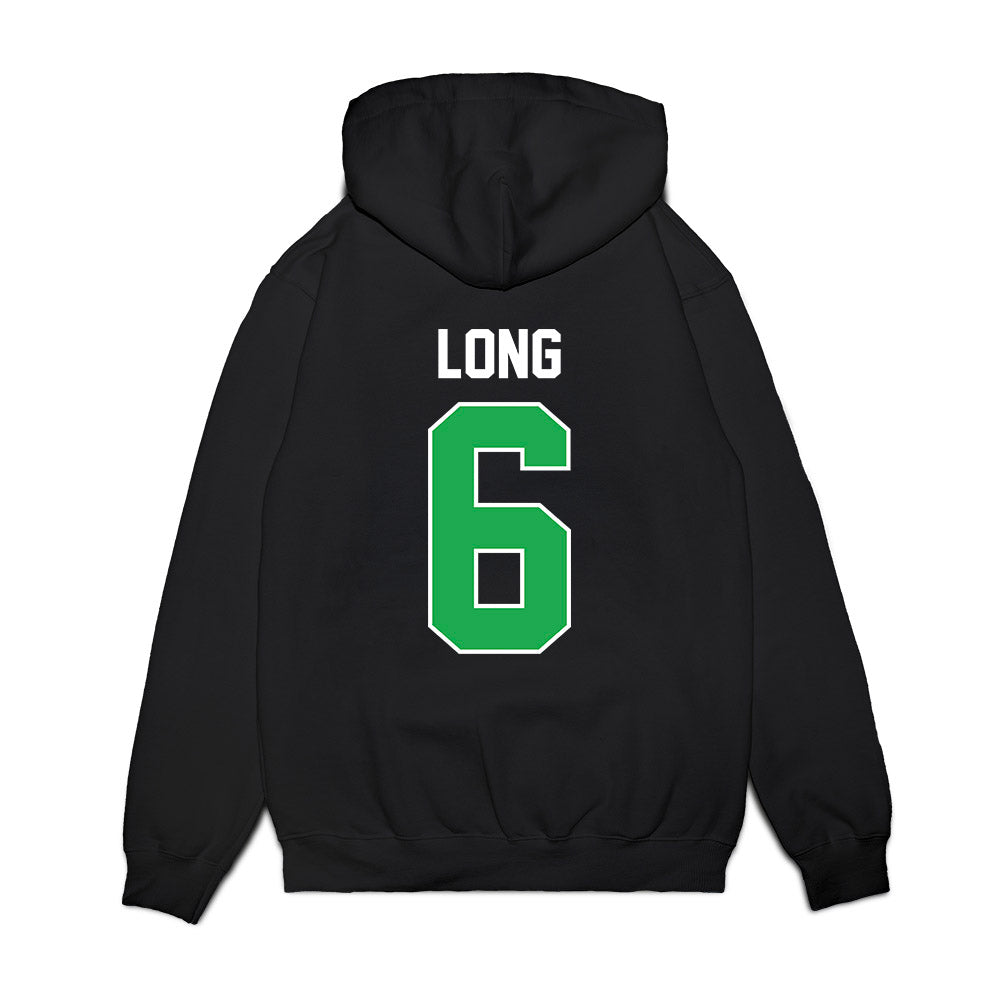 Marshall - NCAA Football : Jacqai Long - Vintage Helmet Premium Hooded Sweatshirt-1