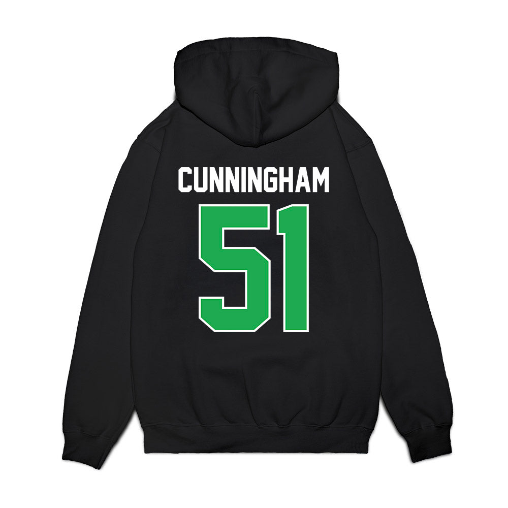 Marshall - NCAA Football : Jaxson Cunningham - Vintage Helmet Premium Hooded Sweatshirt-1