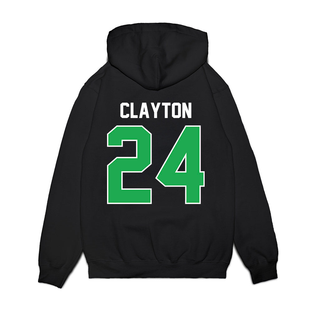 Marshall - NCAA Football : Jacarius Clayton - Vintage Helmet Premium Hooded Sweatshirt-1