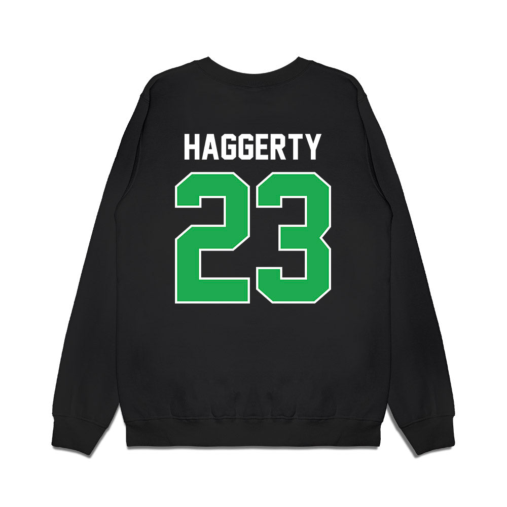 Marshall - NCAA Football : Justin Haggerty - Vintage Helmet Premium Crewneck Sweatshirt-1