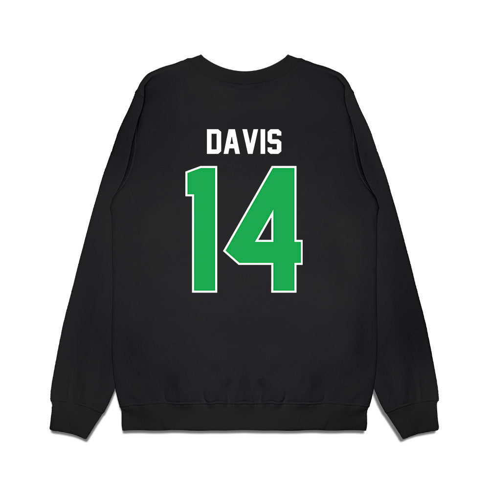 Marshall - NCAA Football : Philipp Davis - Vintage Helmet Premium Crewneck Sweatshirt-1